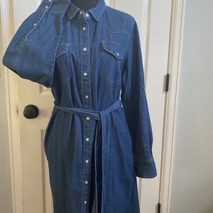 J Crew Denim Shirtdress